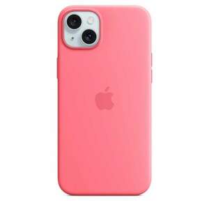 Apple iPhone 15 Plus MagSafe-rögzítésű szilikontok - Rózsaszín (M... kép