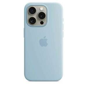 Apple iPhone 15 Pro MagSafe-rögzítésű szilikontok - Világoskék (M... kép