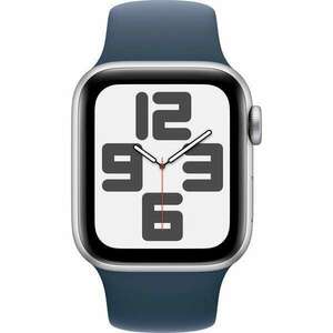 Apple Watch SE Aluminium Cellular 40mm Silber (Sportarmband sturm... kép