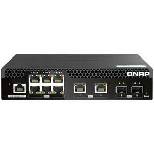 QNAP QSW-M2106R-2S2T hálózati kapcsoló Vezérelt L2 10G Ethernet (... kép