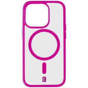 Cellularline Pop MagSafe Case MAG Apple iPhone 15 Pro hátlap rózsaszín átlátszó (POPMAGIPH15PROF) (POPMAGIPH15PROF) kép