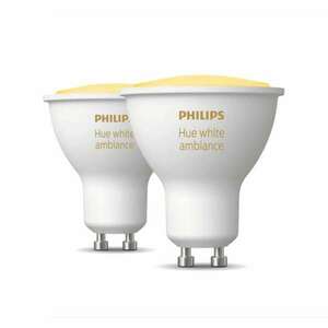 Philips Hue LED fényforrás GU10 4.3W 2db/cs (929001953310) (92900... kép