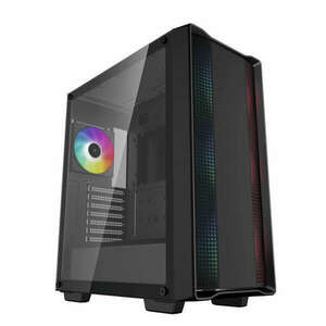 DeepCool Számítógépház - CC560 A-RGB (fekete, ablakos, 4x12cm ven... kép