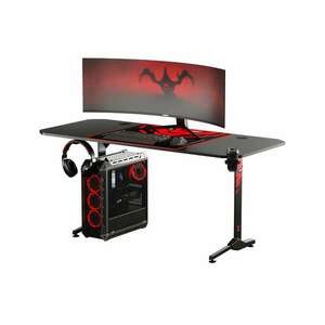 Diablo X-Mate 1600 Gamer asztal - Fekete/Piros kép