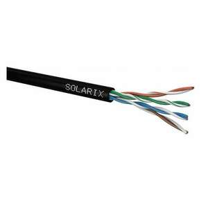 Solarix U/UTP CAT5e Installációs kábel 305m - Fekete (27655191) kép