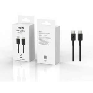 Pepita Samsung Töltőkábel 8A USB-C/USB-C 1m - fekete kép