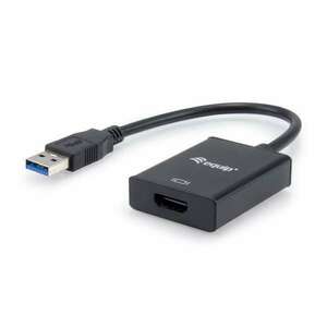 Equip Átalakító - 133385 (USB-A3.0 to HDMI, fekete) kép