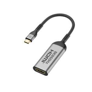 Promate Átalakító - MEDIALINK 8K (USB-C adapter, 1x8K HDMI, szürke) kép