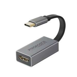 Promate Átalakító - MEDIALINK H1 (USB-C adapter, 1x4K HDMI, szürke) kép