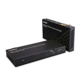 Lindy 39384 HDMI / USB 2.0 / IR CAT6 UTP kábelen 150m - Fekete kép