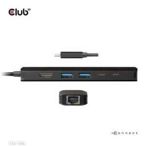 Club3D CSV-1596 USB Gen1 Type-C, 6-in-1 Hub kép