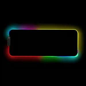 Nagy RGB LED egérpad + billentyűzet alátét - Gamer + High-tech kép