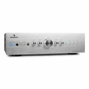 Auna CD708 stereo erősítő, AUX phono, ezüst, 600 W kép