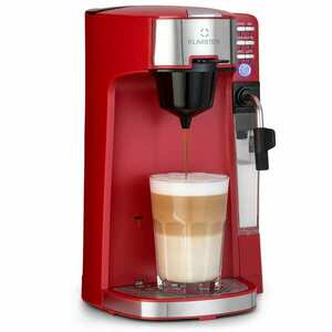 Klarstein Baristomat 2 az 1-ben, teljesen automata kávéfőző, kávé, tea, tejhabosító, 6 program kép