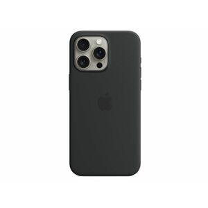 Apple MagSafe-rögzítésű iPhone 15 Pro Max-szilikontok (MT1M3ZM/A) fekete kép