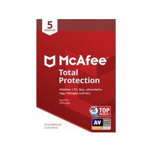 McAfee Total Protection Vírusirtó 5 Licenc 1 Év (MTP113NR5RAAD) ESD kép