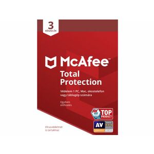 McAfee Total Protection Vírusirtó 3 Licenc 1 Év (MTP113NR3RAAD) ESD kép