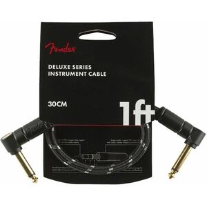 Fender Deluxe Series 1' Instrument Cable Black Tweed kép