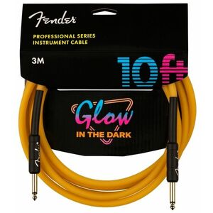 Fender Professional Glow in the Dark Cable, Orange, 10' kép
