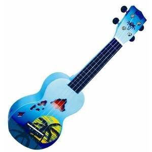 Mahalo Hawaii Szoprán ukulele Hawaii Blue Burst kép