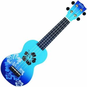 Mahalo Hibiscus Szoprán ukulele Hibiscus Blue Burst kép