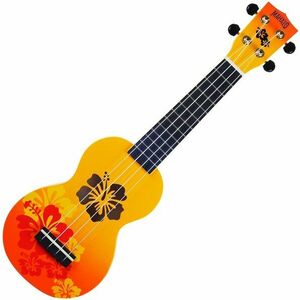 Mahalo Hibiscus Szoprán ukulele Hibiscus Orange Burst kép