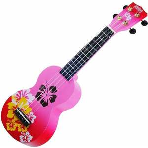 Mahalo Hibiscus Szoprán ukulele Hibiscus Red Burst kép