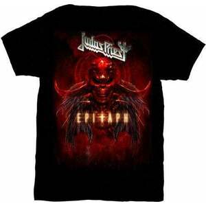 Judas Priest Ing Epitaph Red Horns Férfi Black S kép