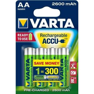 Varta HR06 Professional Accu 2600mAh 4 AA Elem kép