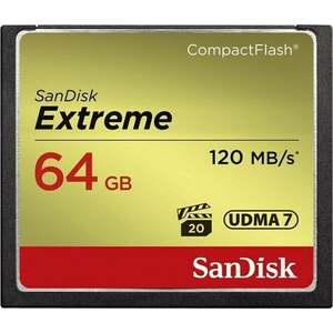 SanDisk Extreme CompactFlash 64 GB SDCFXSB-064G-G46 CompactFlash 64 GB Memóriakártya kép