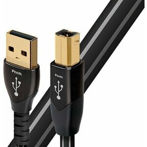 AudioQuest Pearl 0, 75 m Fehér-Fekete Hi-Fi USB-kábel kép