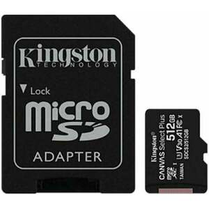 Kingston 512GB microSDXC Canvas Plus UHS-I Gen 3 Micro SDXC 512 GB Memóriakártya kép