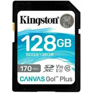 Kingston 128GB SDXC Canvas Go! Plus CL10 U3 V30 SDHC 128 GB Memóriakártya kép