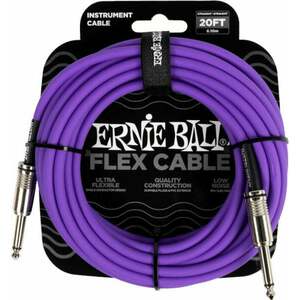 Ernie Ball Flex Instrument Cable Straight/Straight Lila 6 m Egyenes - Egyenes kép