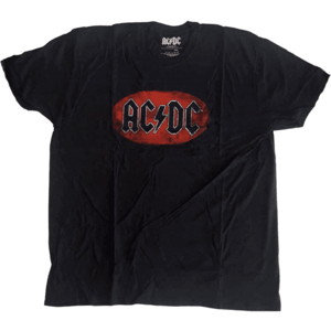 AC/DC Ing Oval Logo Vintage Unisex Black M kép