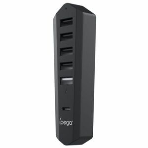 iPega P5S003 USB/USB-C HUB PlayStation 5 Slim számára, fekete kép