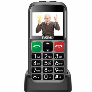 Evolveo EasyPhone ET, mobiltelefon időseknek töltőállvánnyal, ezüst kép
