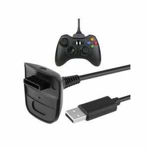 Xbox 360 USB Töltőkábel kontrollerhez - játékkábel, Xbox tartozék, töltőkábel padhoz, USB töltőkábel Xbox 360-hoz kép