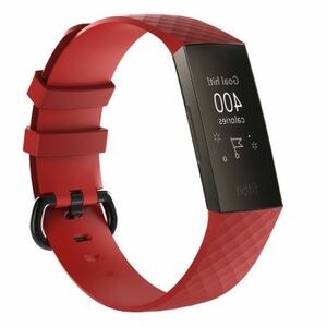 BStrap Silicone Diamond (Large) szíj Fitbit Charge 3 / 4, red (SFI008C12) kép