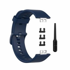 BStrap Silicone szíj Huawei Watch Fit, dark blue (SHU005C10) kép