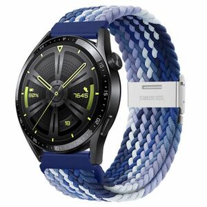 BStrap Elastic Nylon 2 szíj Huawei Watch 3 / 3 Pro, blueberry (SSG027C0810) kép