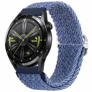 BStrap Braid Nylon szíj Huawei Watch GT/GT2 46mm, blue white (SSG035C0103) kép