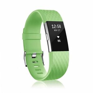 BStrap Silicone Diamond (Large) szíj Fitbit Charge 2, green (SFI002C08) kép