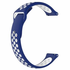 BStrap Silicone Sport szíj Huawei Watch GT2 42mm, blue/white (SXI001C0507) kép