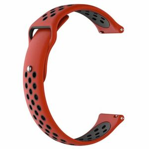 BStrap Silicone Sport remienok na Garmin Venu 2 Plus, red/black (SXI001C0609) kép