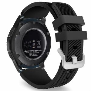BStrap Silicone Sport szíj Samsung Galaxy Watch 3 45mm, black (SSG006C0201) kép