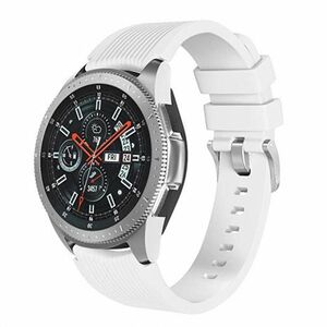 Samsung Galaxy Watch 3 45mm Silicone Sport szíj, White kép