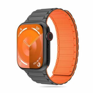 Tech-Protect Iconband Magnetic remienok na Apple Watch 42/44/45/49mm, titanium/orange kép
