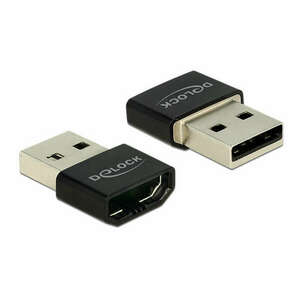 Delock adapter HDMI-A anya > USB A-típusú apa fekete kép