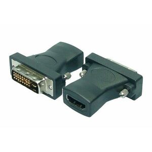 LogiLink HDMI adapter, A/F - DVI-D/M, 1080p, fekete kép